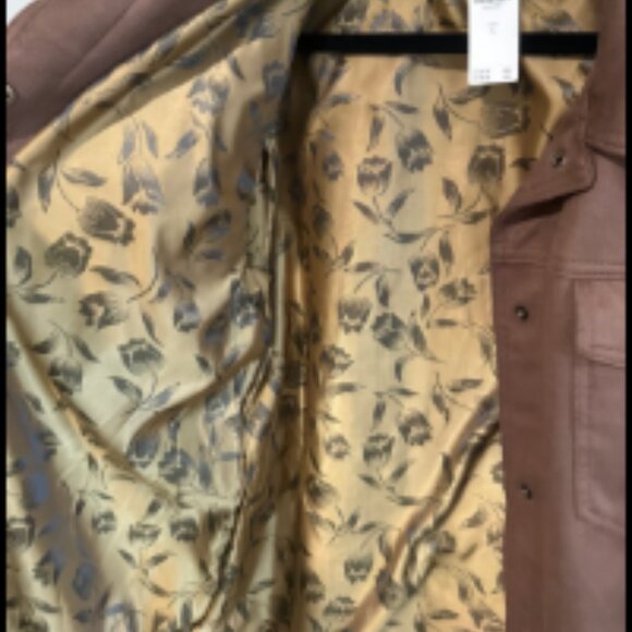 Brand New The Tillie Relaxed Faux-Suede Shacket by Pilcro - Picture 9 of 9